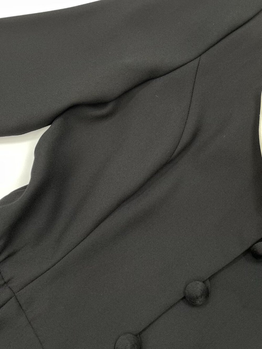 Vintage 90s Liz Claiborne Black Dressy Tuxedo Formal Jumpsuit | Size M/L - Picture 6 of 16